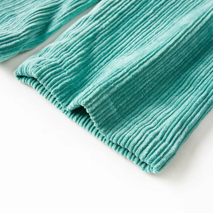 Pantaloni de copii din velur, verde mentă, 140 WALTI