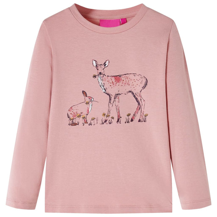 Tricou de copii cu mâneci lungi, roz, 92 - WALTI WALTI