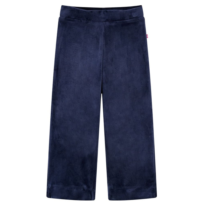 Pantaloni de copii din catifea, albastru închis, 104 WALTI
