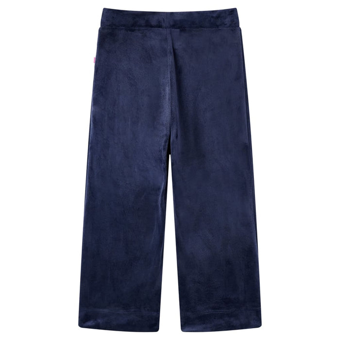 Pantaloni de copii din catifea, albastru închis, 104 WALTI