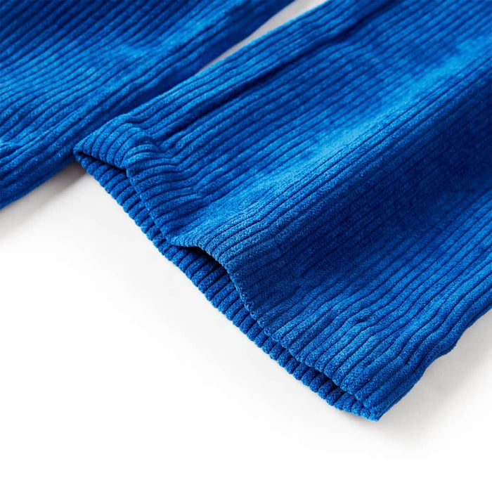 Pantaloni pentru copii, velur, albastru cobalt 92 WALTI