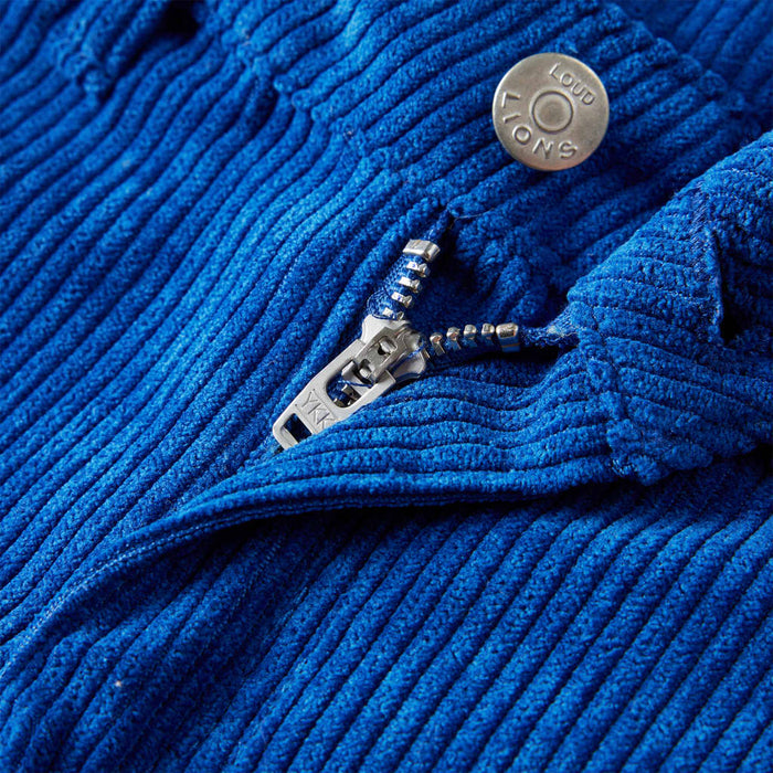 Pantaloni pentru copii, velur, albastru cobalt 116 WALTI