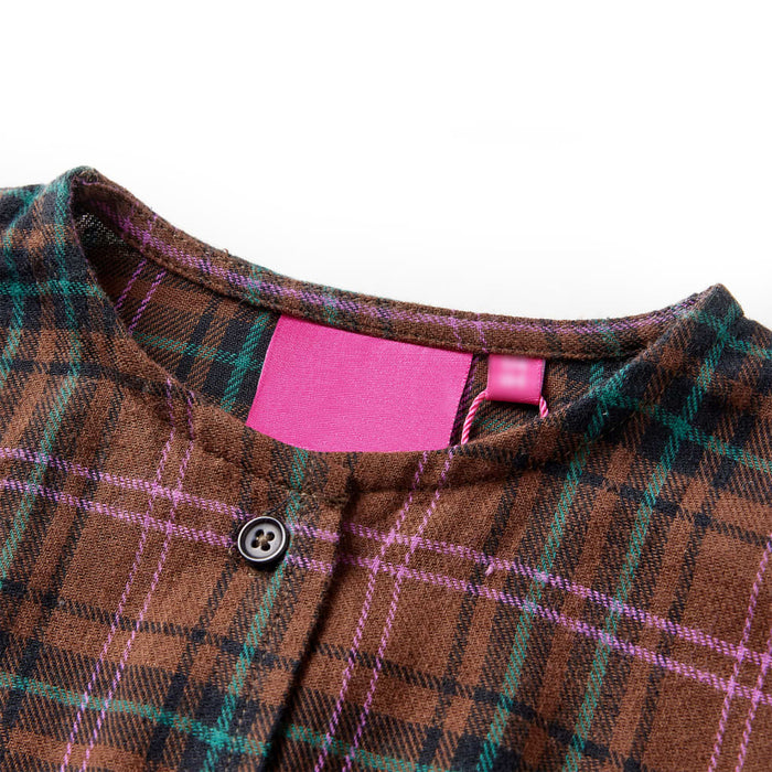 Rochie pentru copii cu mâneci lungi, coniac, 140 - WALTI WALTI