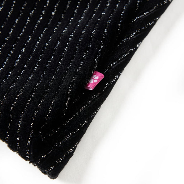 Fusta de copii cu talie tip leopard, negru, 128 WALTI