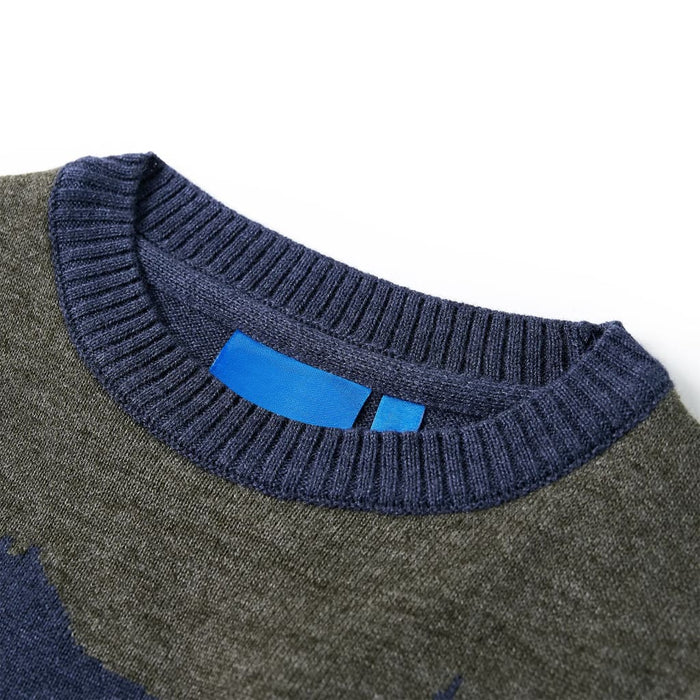Pulover pentru copii tricotat, bleumarin, 104 - WALTI WALTI