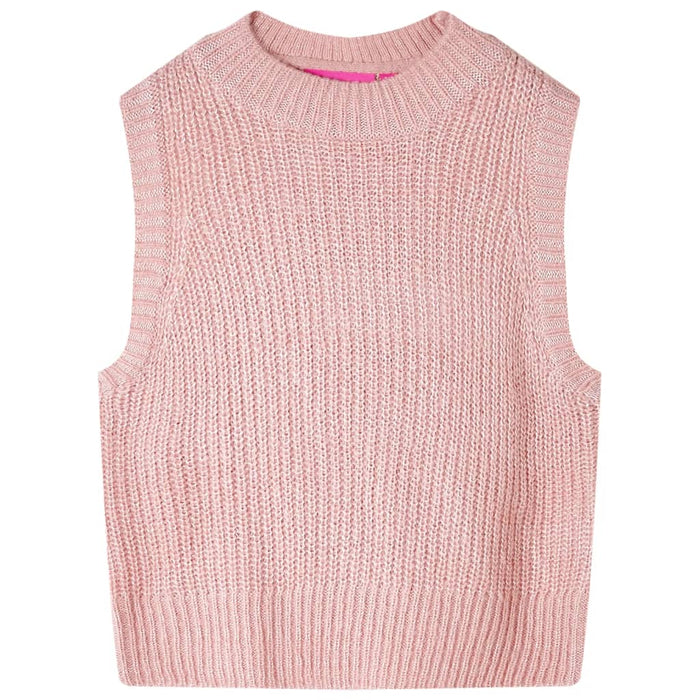Vestă pulover pentru copii tricotată, roz deschis, 116 WALTI