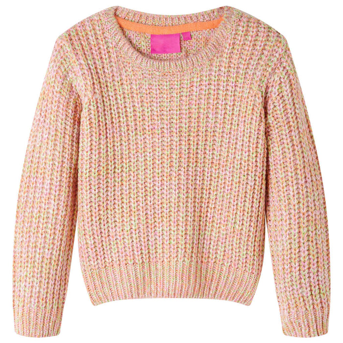 Pulover pentru copii tricotat, roz deschis, 140 WALTI