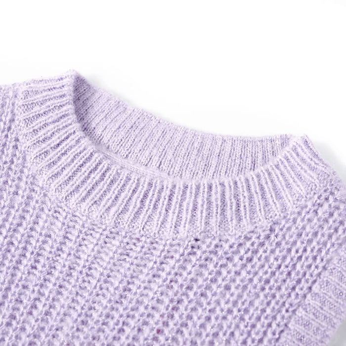 Vestă pulover pentru copii tricotată, liliac deschis, 104 WALTI