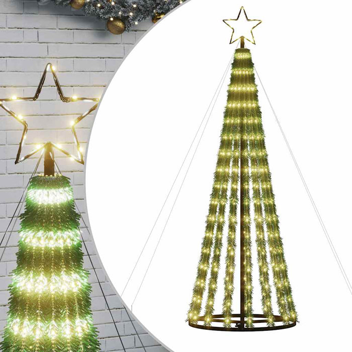 Pom de Crăciun LED 275 LED-uri Alb Cald 180 cm WALTI
