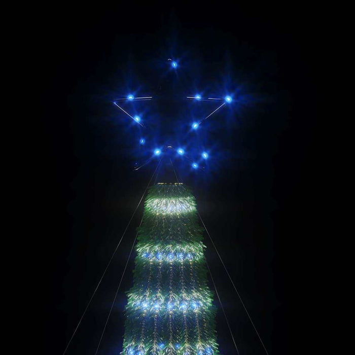 Pom de Crăciun LED 275 LED-uri Albastru 180 cm WALTI