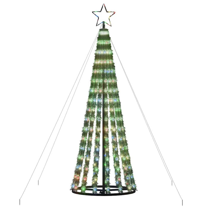 Pom de Crăciun LED 275 LED-uri colorate 180 cm WALTI