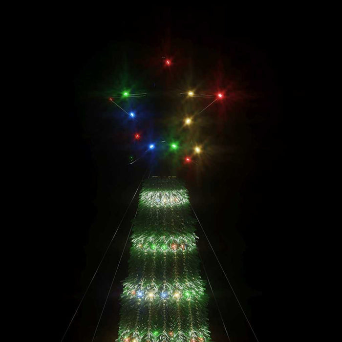 Pom de Crăciun LED 275 LED-uri colorate 180 cm WALTI