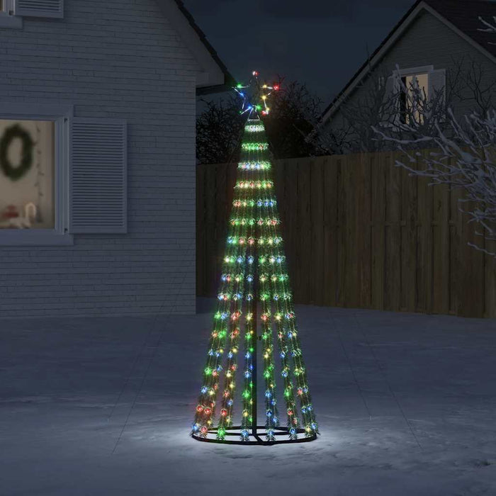 Pom de Crăciun LED 275 LED-uri colorate 180 cm WALTI