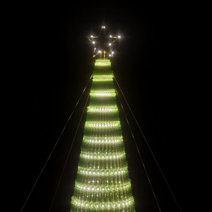 Con de lumină brad de Crăciun, 1544 LED-uri, alb rece, 500 cm - WALTI WALTI