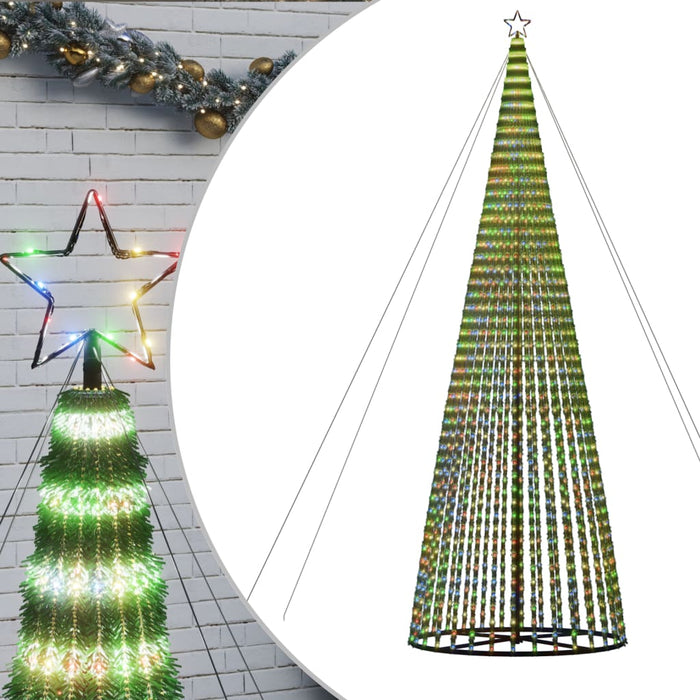 Pom de Crăciun LED 1544 LED-uri colorate 500 cm - WALTI WALTI