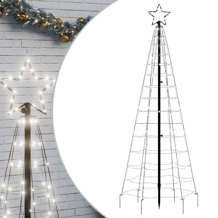 Pom de Crăciun LED cu vârfuri 220 LED-uri Alb Rece 180 cm WALTI