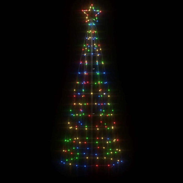 Lumină brad de Crăciun cu țăruși 220 LED-uri, multicolor 180 cm - WALTI WALTI