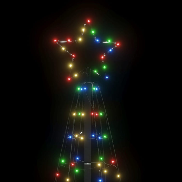 Lumină brad de Crăciun cu țăruși 220 LED-uri, multicolor 180 cm - WALTI WALTI