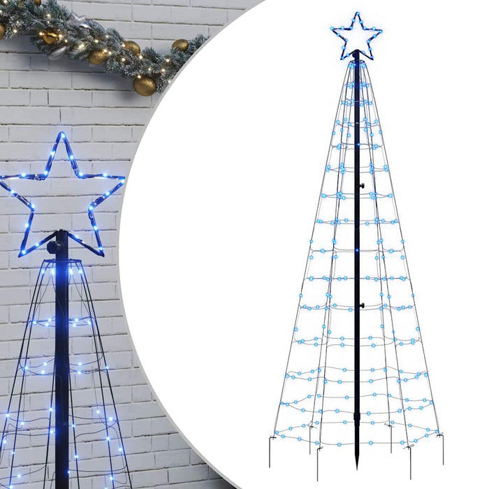 Pom de Crăciun LED cu țepi 220 LED-uri Albastru 180 cm WALTI