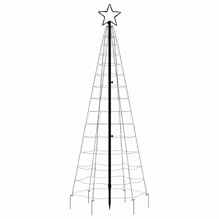 Pom de Crăciun LED cu țepi 220 LED-uri Albastru 180 cm WALTI