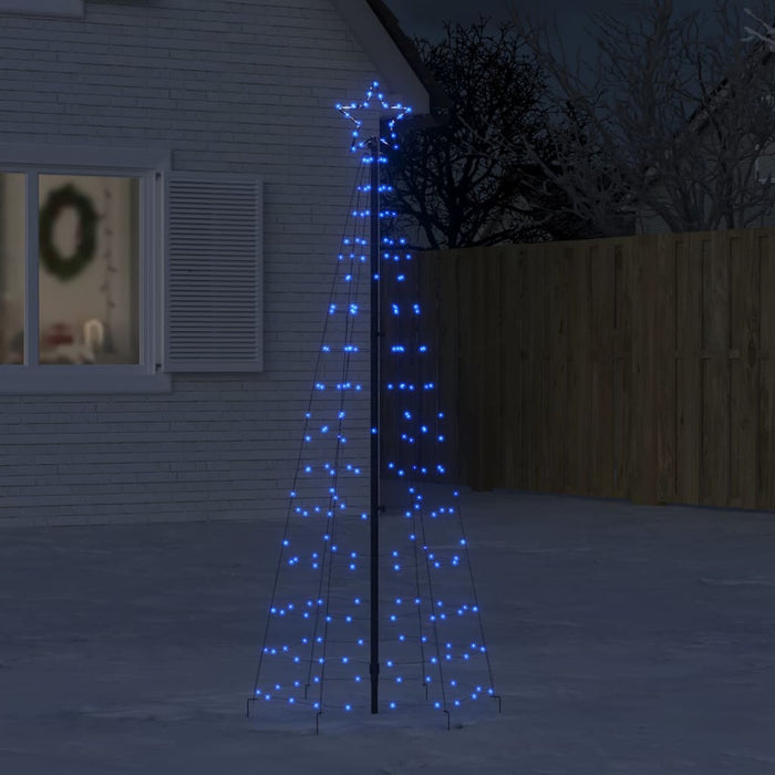 Pom de Crăciun LED cu țepi 220 LED-uri Albastru 180 cm WALTI