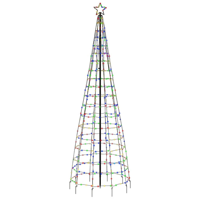 Pom de Crăciun cu LED-uri cu vârfuri 570 LED-uri colorate 300cm WALTI