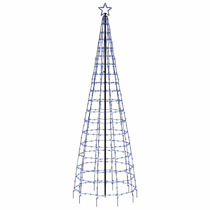 Pom de Crăciun LED cu țepi 570 LED-uri Albastru 300 cm WALTI