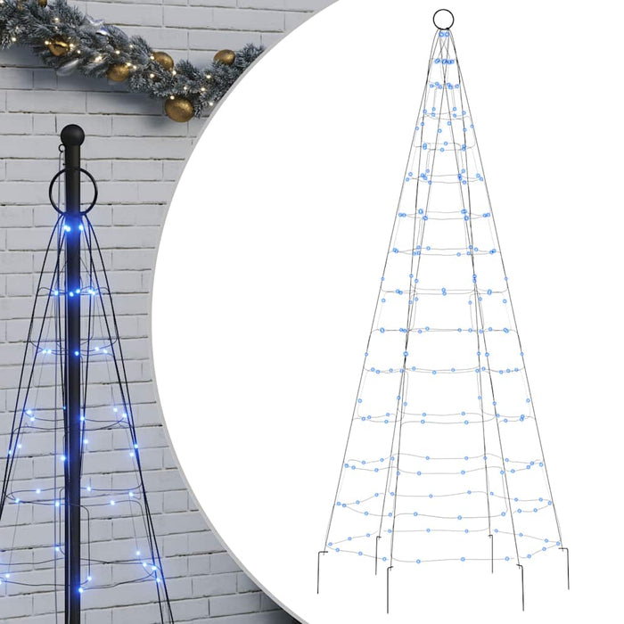 Pom de Crăciun LED 200 LED-uri Albastru 180 cm WALTI