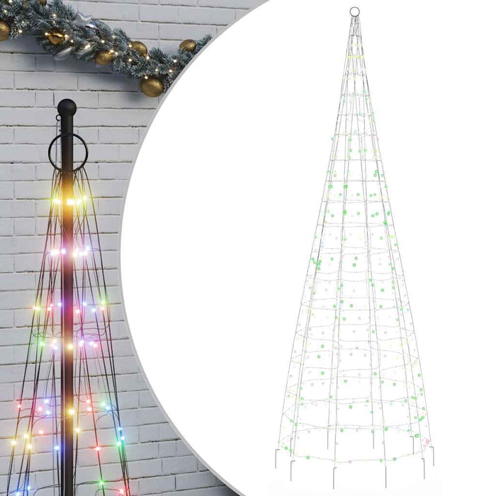 Pom de Crăciun LED 550 LED-uri colorate 300 cm WALTI