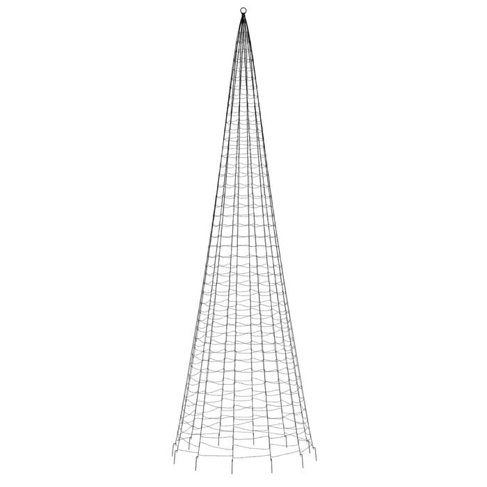 Lumină brad de Crăciun pe catarg, 1534 LED-uri, alb rece 500 cm - WALTI WALTI