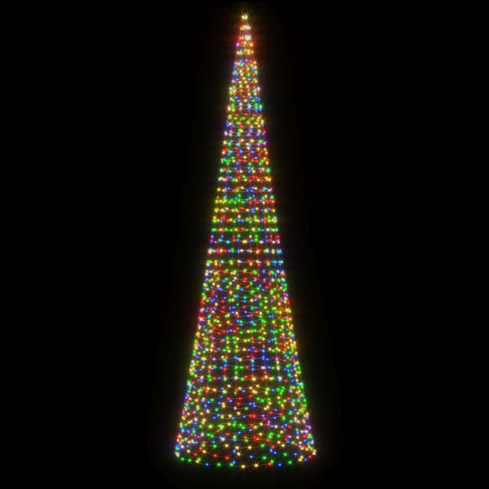 Pom de Crăciun LED 1534 LED-uri colorate 500 cm WALTI