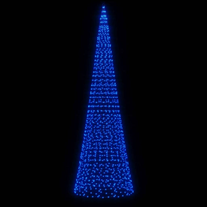 Lumină brad de Crăciun pe catarg 1534 LED-uri albastru 500 cm - WALTI WALTI