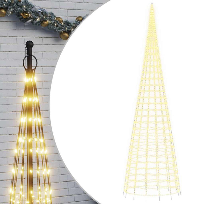 Pom de Crăciun LED 3000 LED-uri Alb Cald 800 cm WALTI