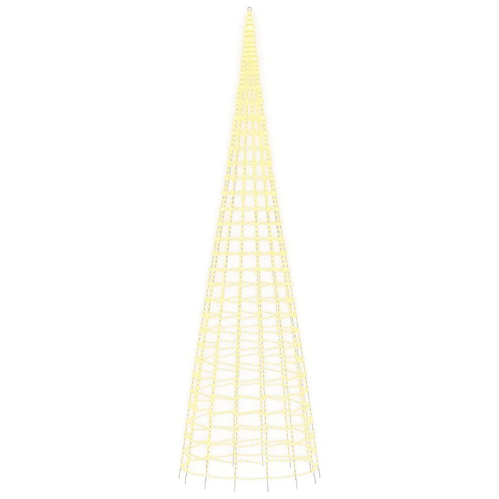 Pom de Crăciun LED 3000 LED-uri Alb Cald 800 cm WALTI
