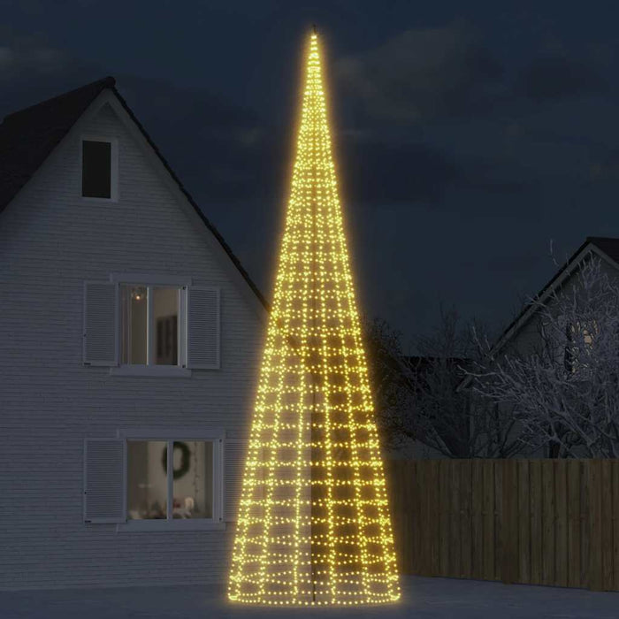 Pom de Crăciun LED 3000 LED-uri Alb Cald 800 cm WALTI