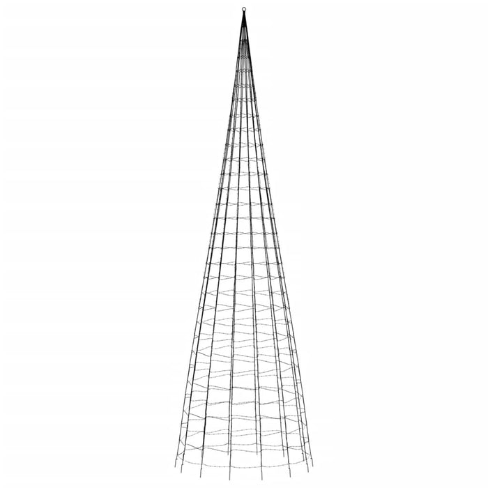 Lumină brad de Crăciun pe catarg, 3000 LED-uri, alb rece 800 cm - WALTI WALTI