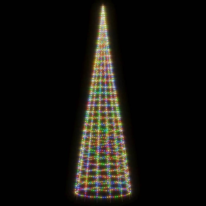 Pom de Crăciun LED 3000 LED-uri colorate 800 cm WALTI