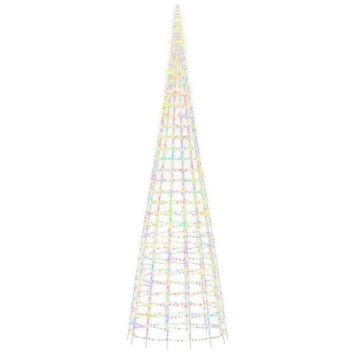 Pom de Crăciun LED 3000 LED-uri colorate 800 cm WALTI