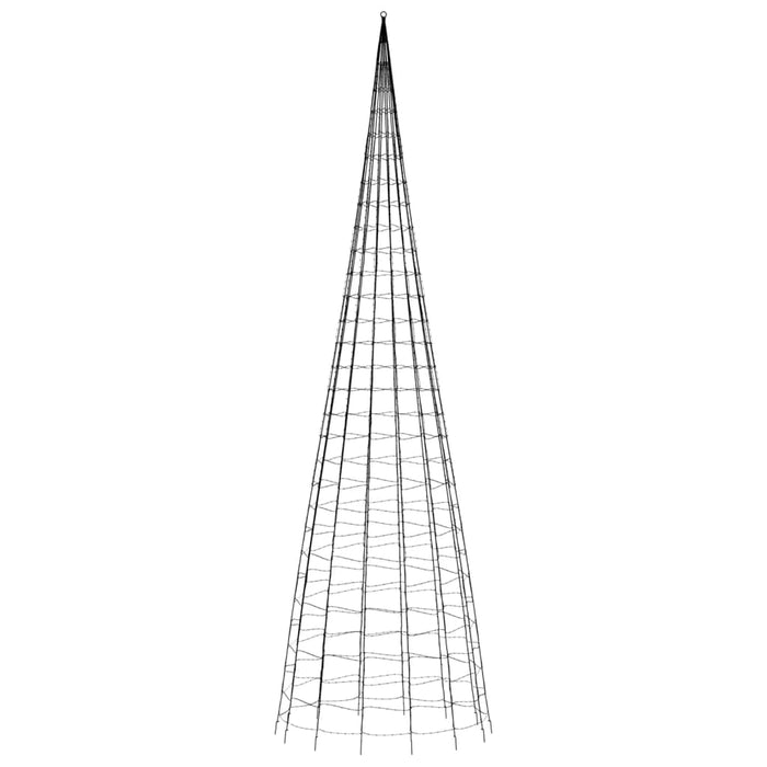 Lumină brad de Crăciun pe catarg 3000 LED-uri albastru 800 cm - WALTI WALTI