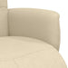 Scaun rabatabil cu suport pentru picioare crem material textil - WALTI WALTI