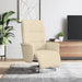 Scaun rabatabil cu suport pentru picioare crem material textil - WALTI WALTI