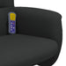 Scaun rabatabil cu taburet, negru, material textil - WALTI WALTI