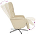 Scaun rabatabil cu suport pentru picioare crem material textil - WALTI WALTI
