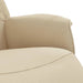 Scaun rabatabil cu suport pentru picioare crem material textil - WALTI WALTI