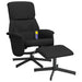 Scaun rabatabil cu taburet, negru, material textil - WALTI WALTI