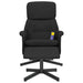 Scaun rabatabil cu taburet, negru, material textil - WALTI WALTI