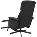 Scaun rabatabil cu taburet, negru, material textil - WALTI WALTI