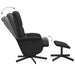 Scaun rabatabil cu taburet, negru, material textil - WALTI WALTI