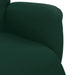 Scaun de relaxare cu taburet, verde închis, catifea - WALTI WALTI