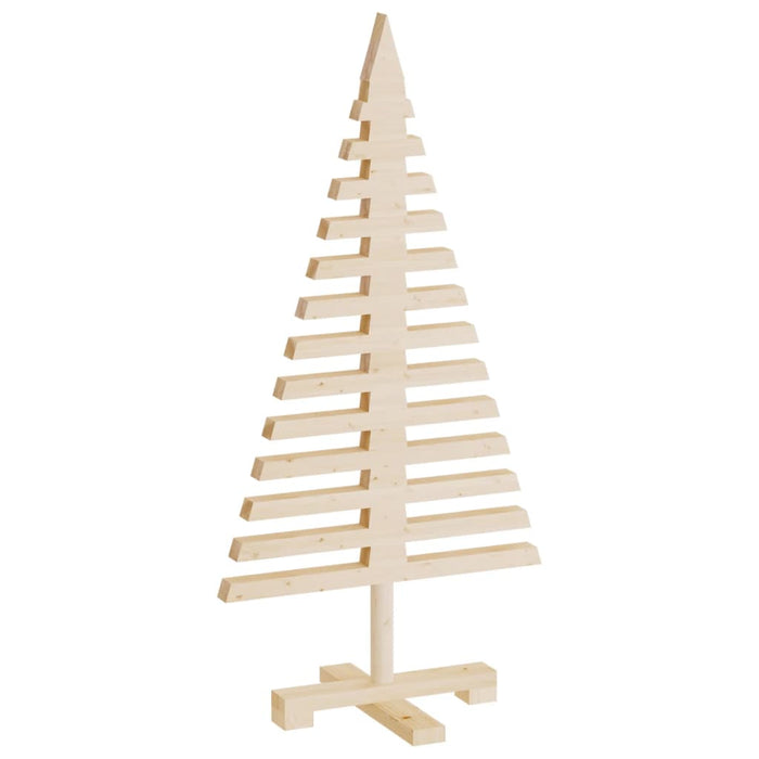 Brad de Crăciun decorativ din lemn, 90 cm, lemn de pin masiv - WALTI WALTI